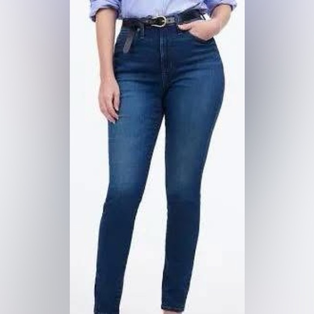 Madewell Hugh Rise Curve Denim, size 35. EUC.